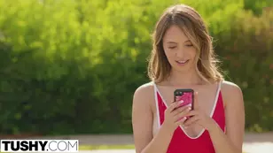 Hard anal sex with blondie Quinn Wilde on the campus for fans of kinky hobbies