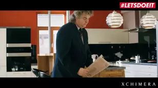 A tiny dancer gets screwed by a guy in stockings fulfilling her fantasies