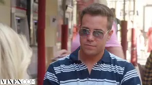 A hot facial finish for the gorgeous European bride