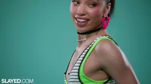 Toys and position with Vanna Bardot and Alexis Tae in a steamy scene