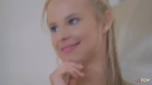 A group lesbian fuck with a skinny teen and two beautiful blondies