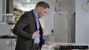 Hot sex with a stylish ex girlfriend with a red haircut