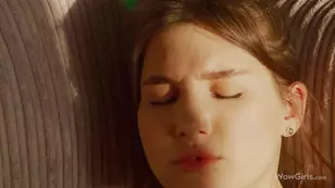 Playful teen Ellie Luna enjoys solo action and shoots based on requests