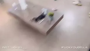 The stepbrother fucked Bella while she was on the phone with her boyfriend