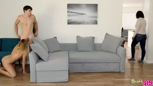 Shorty has fun with Alex D while pumpkin in a themed sex scene at home