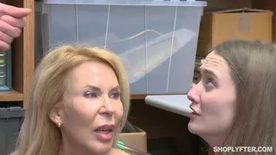 Shop Lyfter features Samantha Hayes and Erica Lauren in a thrilling three way scene