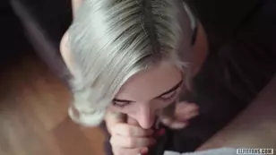 Scenes with Eva Elfie on themes and in POV shots with uniform Parts