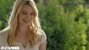 Kenna gets fucked by a martini glass while stuck with Natalia's boyfriend in a hardcore scene