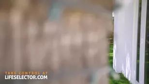 A nice girl helped the newlyweds to spend wonderful time