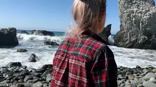 This beautiful tall blonde Elfie loves to get fucked outdoors