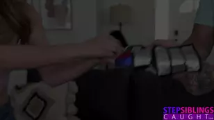 Quinn Wilde shared a cock with her hot step sister in intense threesome action