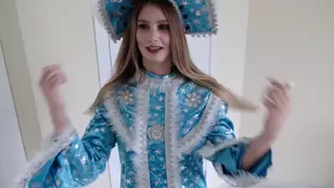 A girl got lost in the streets and was fucked by Miss Driada