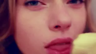 Seeing through the clothes of Ukrainian beauty Milena D