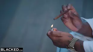 An old Chinese doll gets destroyed by a black cock