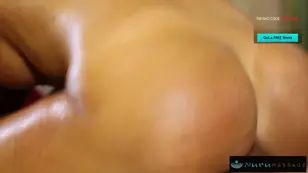 A married woman allowed a man to touch her sensitive spots in massage