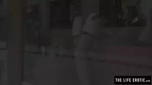 The young porn star circa masturbates in the hotel room