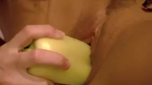 A mistress is fucking with a maid using anal toys