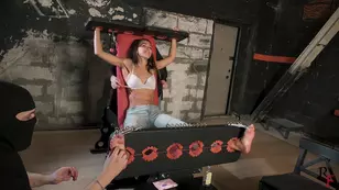Sebastyana's first hardcore and foot fetish scene in p