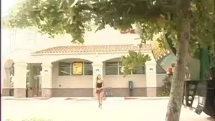 A high class escort beautiful brunette Vanessa Lynn caught in a compromising situation in her vehicle