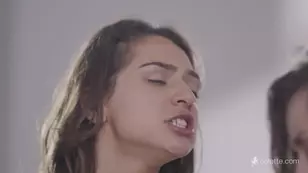 The party doesn't stop with steamy girl on girl action