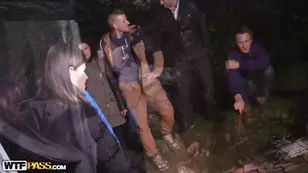 Boozy college party with Arian Olivia and friends spirals out of control into wild group sex