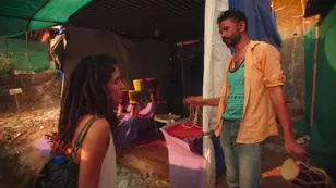 Blonde beauty Serena gets fucked by the sea in HD on Arambol beach