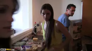 A young girl ran a wild party at the beach with her friends