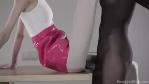 Sexual auburn haired teen Mia fucked the shit out of naughty Russian milf Noelle