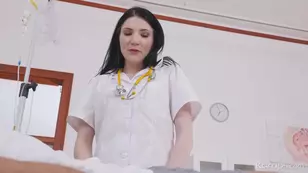 A lovely nurse Mia Evans getting fucked by a hard dick