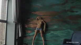 MonroQ's strip teaser is shaking big tits and ass at StasyQ