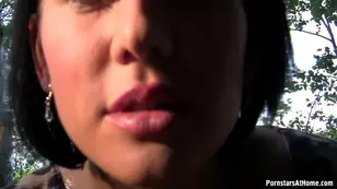 A hardcore video in p quality with a pornstar at their home