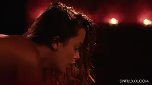 A stunning woman from Ukraine is demonstrating her sinful side