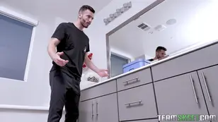 A young beauty with blonde hair gets fucked on the couch by Mike Mancini