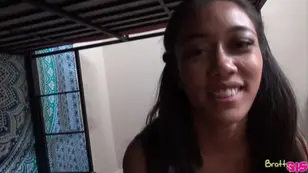 Abro In Northern called a lush dark skinned lover to his bedroom for passionate sex