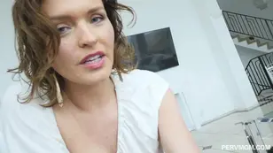 Krissy Lynn gets fucked on a leather couch to improve her sex life